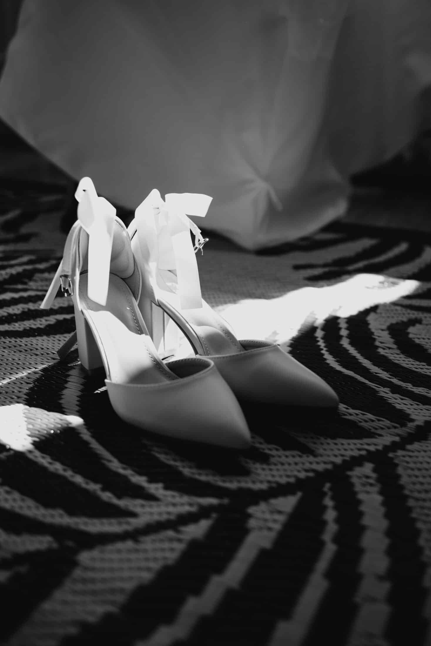 chaussure préparatif mariée
